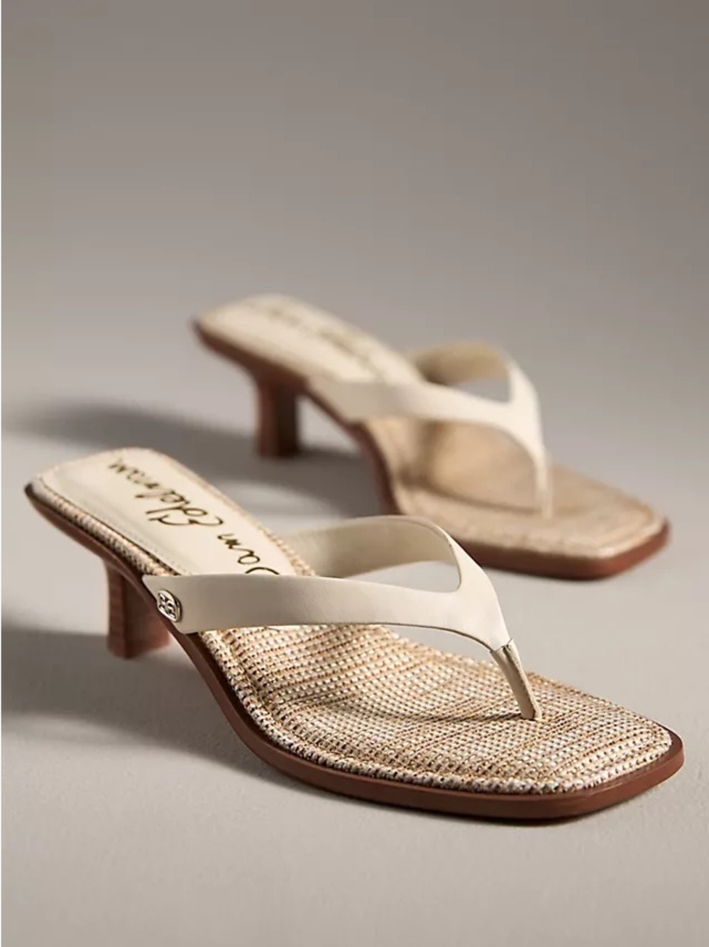 Sam Edelman Dollie Kitten-Heel Thong Sandals - Size 11